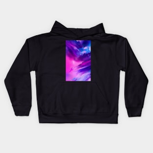 Blue Pink Purple Abstract Art - Marble Pattern - Marble Texture Kids Hoodie